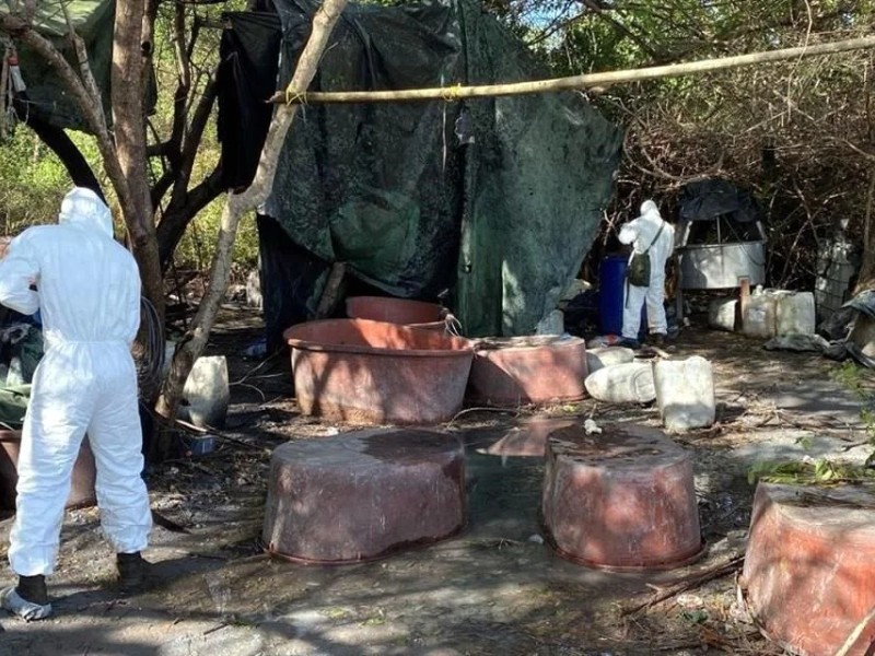 Desmantelan laboratorio en San Blas Nayarit con 13 toneladas de metanfetaminas