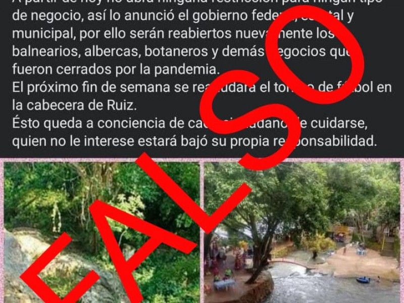 Desmiente Secretaría de Seguridad retiro de restricciones COVID-19 en Nayarit