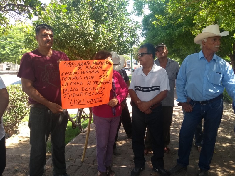 Despiden a trabajadores del Ayuntamiento de Bácum