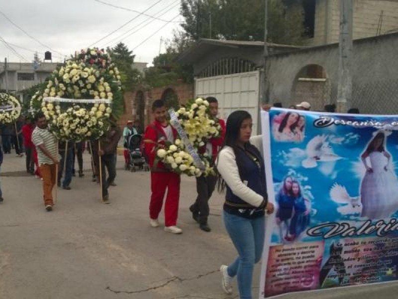 Despiden a Valería, menor desaparecida y hallada muerta