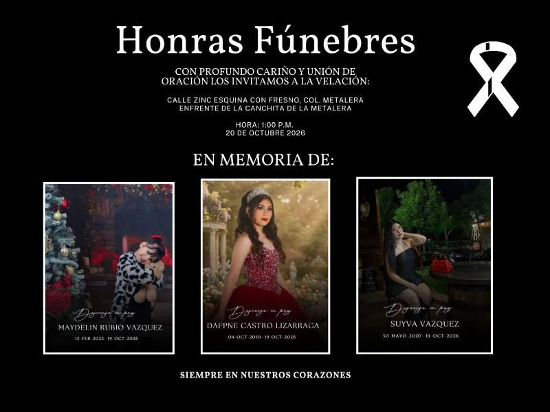 Despiden a víctimas y solicitan donadores de sangre para lesionados por accidente