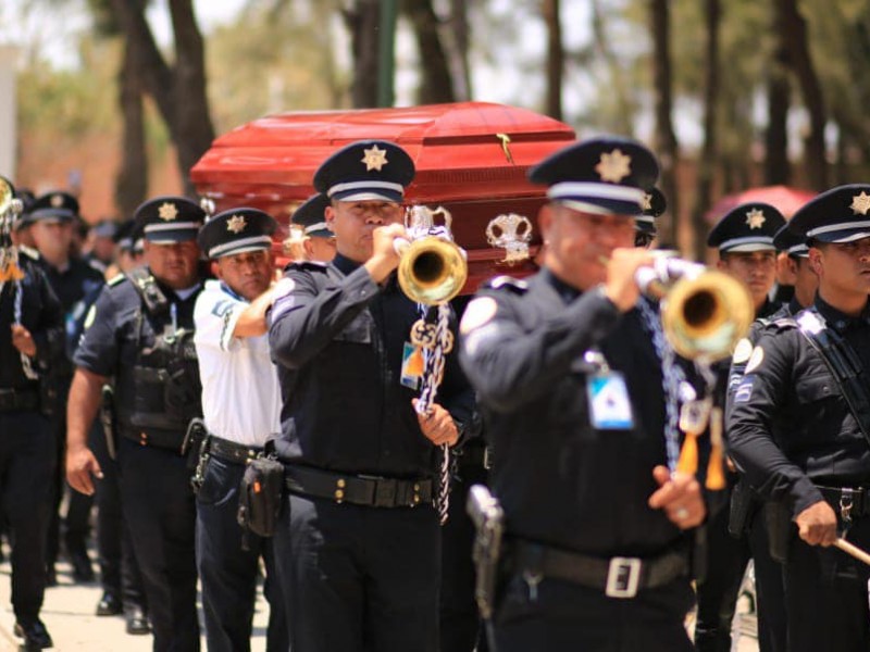 Despiden con honores a policía asesinado cuando cumplía su deber