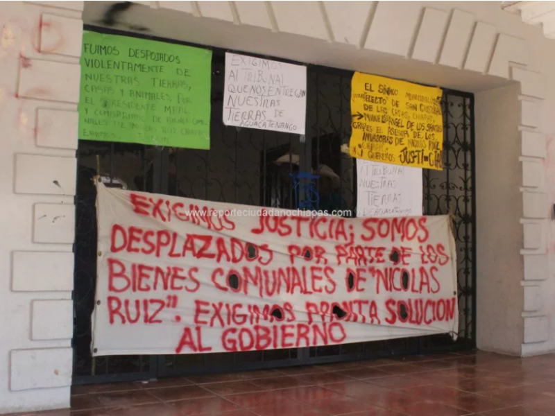 Desplazados toman alcaldía en SCLC