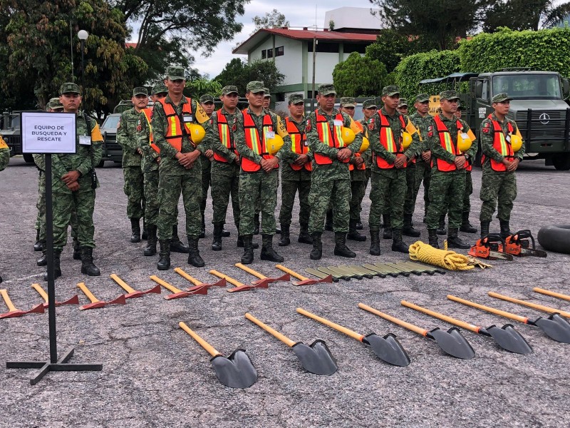 Despliega SEDENA personal a zonas de impacto en Nayarit