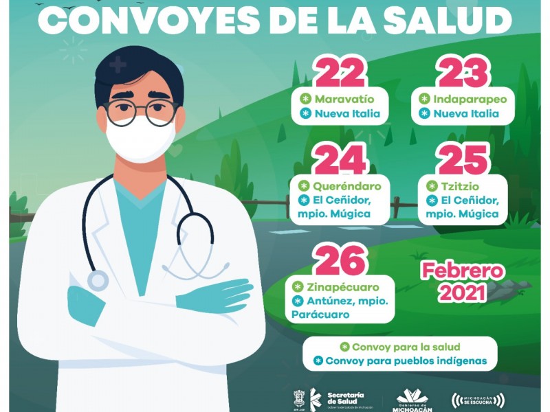 Despliegan convoyes de la salud en comunidades Indígenas