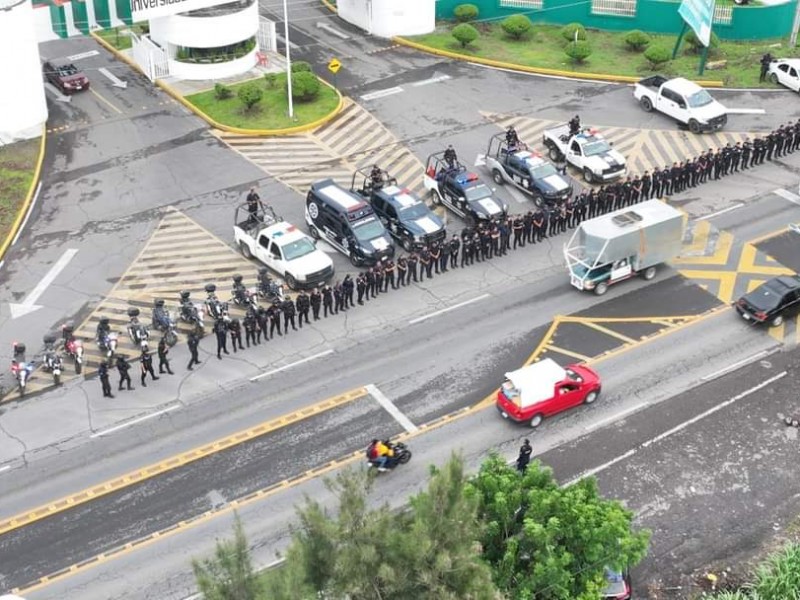 Despliegan operativo de seguridad por Feria del Elote