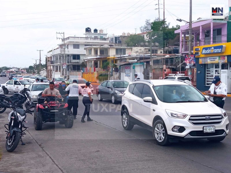 Despliegan operativo vial en Tuxpan