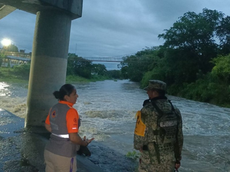 Despliegan operativos ante lluvias en la zona norte de Veracruz