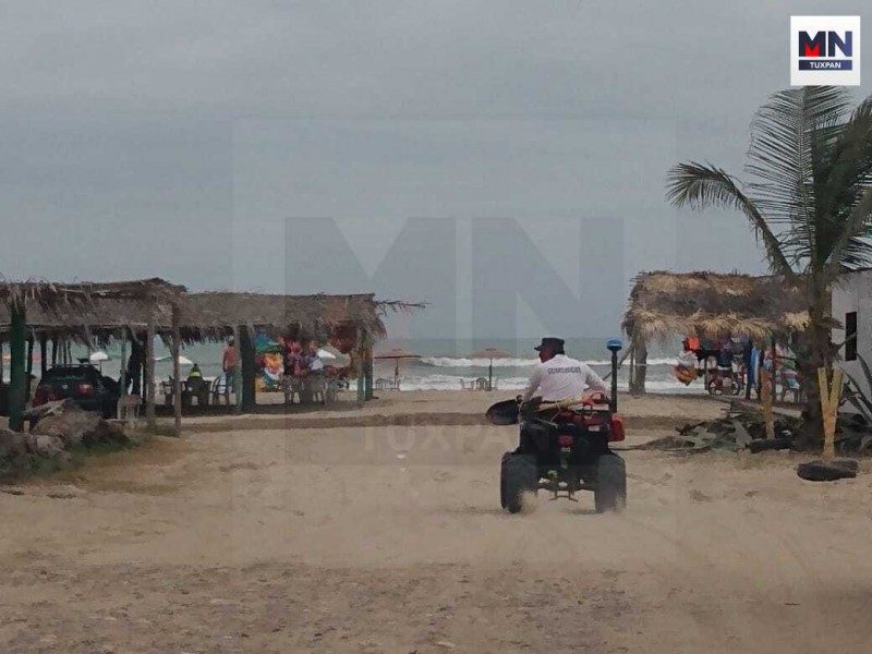 Despliegan seguridad en zona de playa