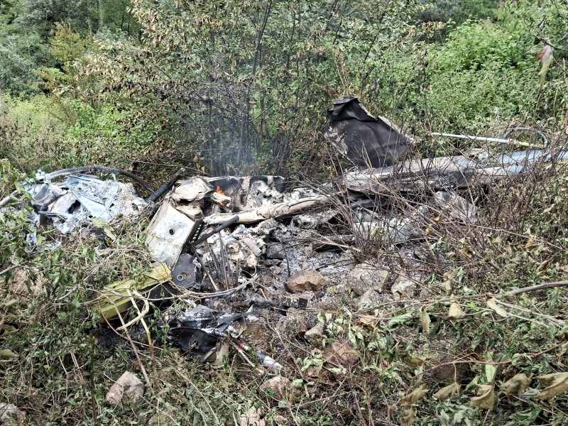 Desplome de helicóptero de la Sedena apunta a accidente: AMLO