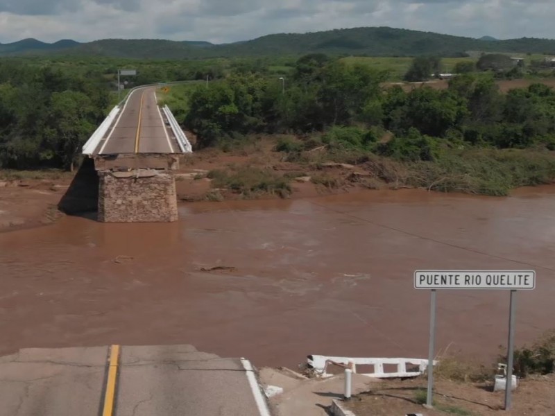 Desplome del puente El Quelite no representa perdidas para Gobierno