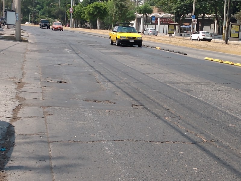 Destrozada Avenida Gobernador Curiel por falta de mantenimiento