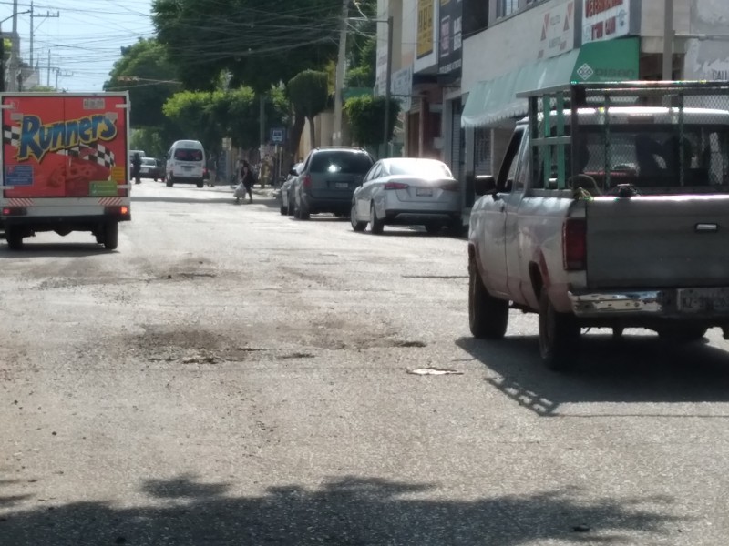 Destruida Avenida Josefa Ortiz de Domínguez