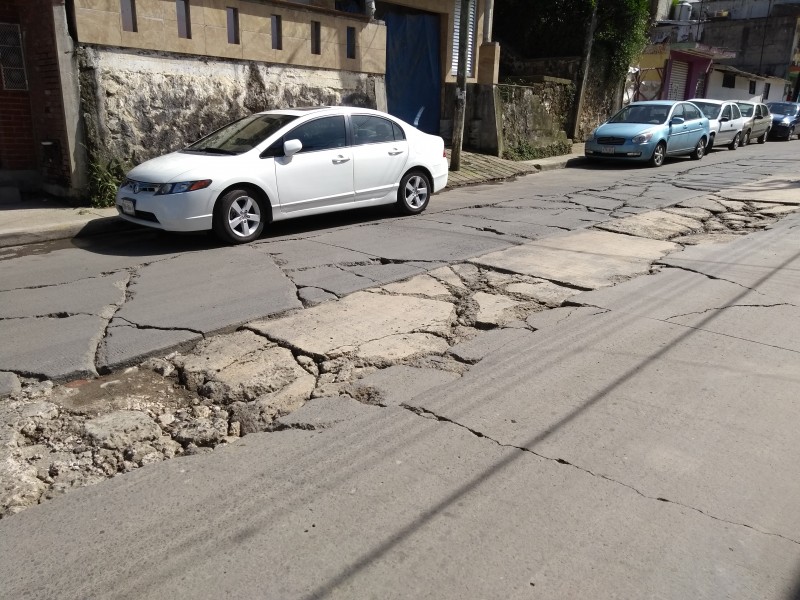 Destruida la calle Antonio M. Carlón