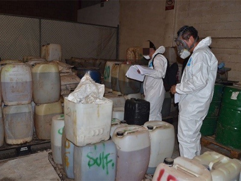 Destruyen 12 tons. de precursores químicos en Sinaloa