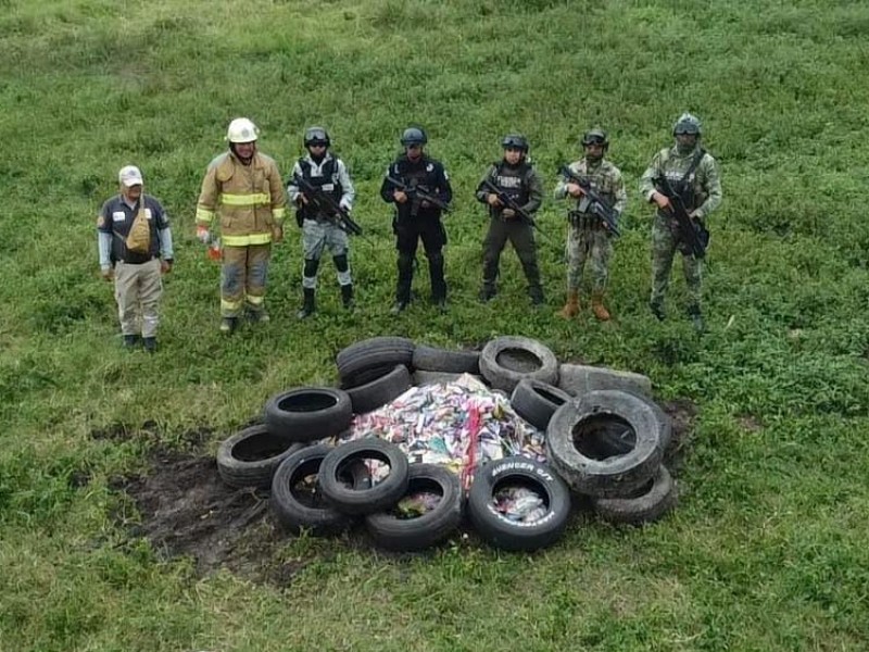 Destruyen más de 300 kilos de pirotecnia en Tuxpan