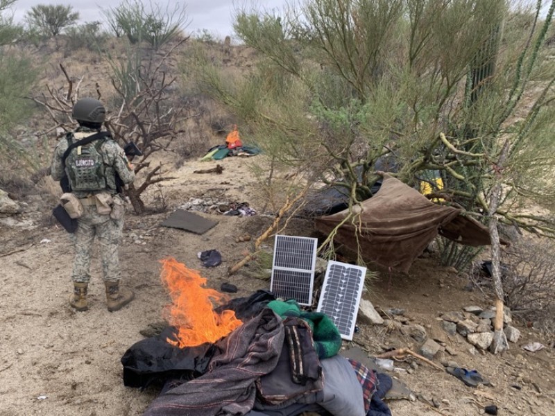 Destruyen puntos de vigilancia de la frontera