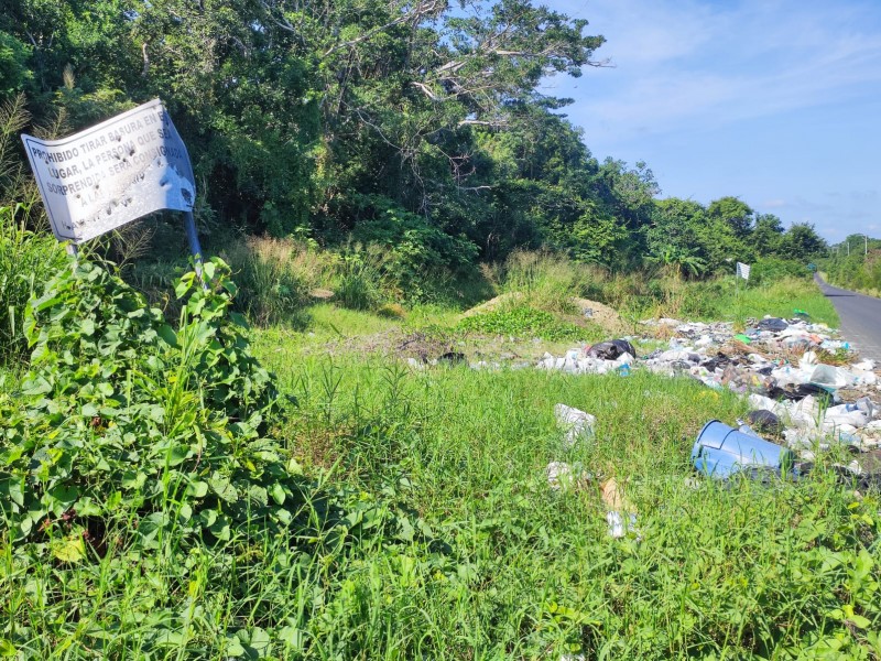 Detectan basureros clandestinos en Tuxpan