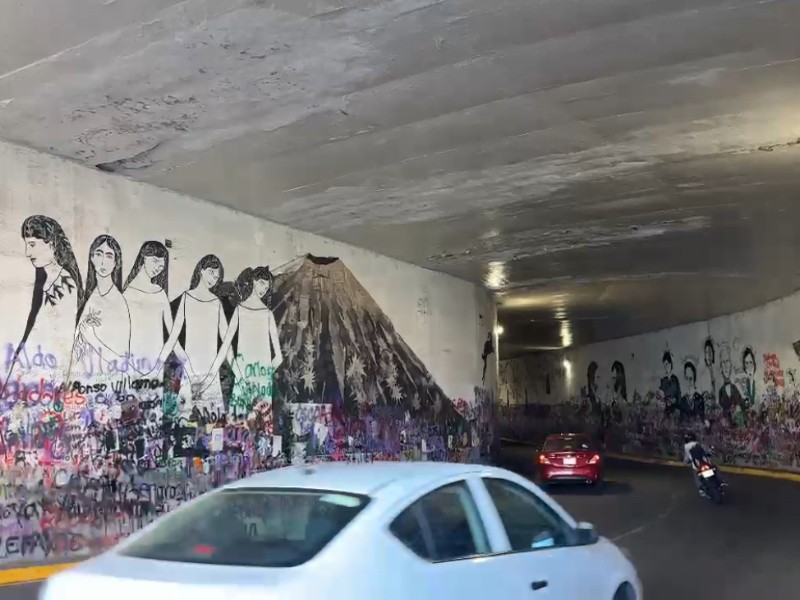 Detectan fallas en mural de Viaducto de Xalapa