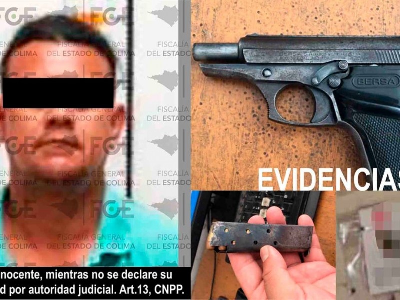 Detenido con arma de fuego y droga en Manzanillo