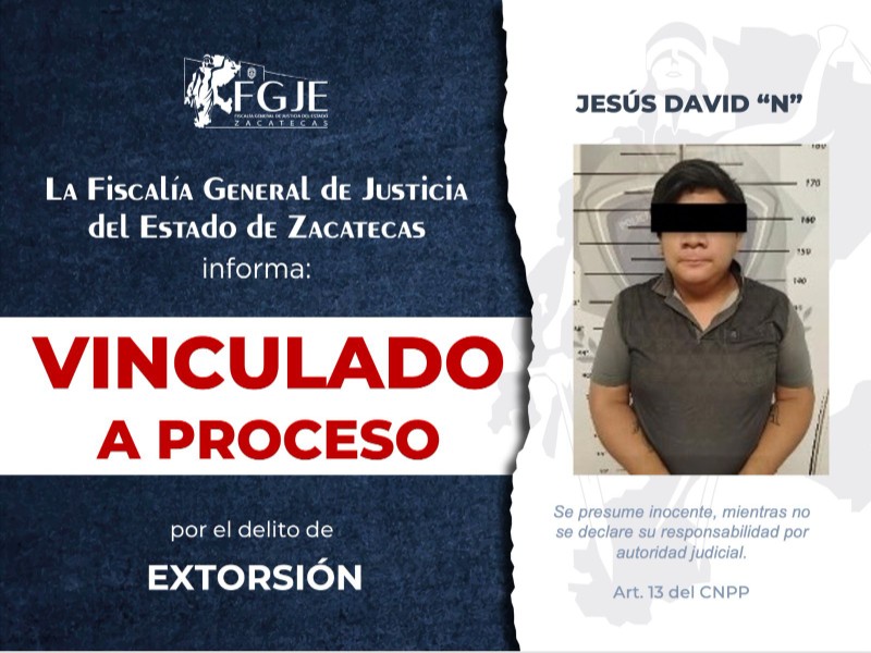 Detenido Jesús David por extorsionar a familias y amenazarla de muerte