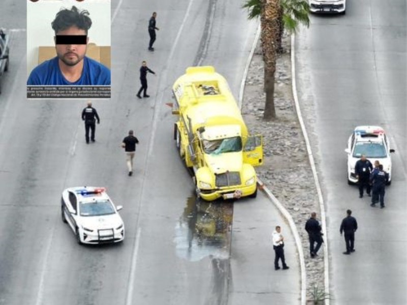 Detenido presunto responsable de robo de pipa con combustible en Hermosillo