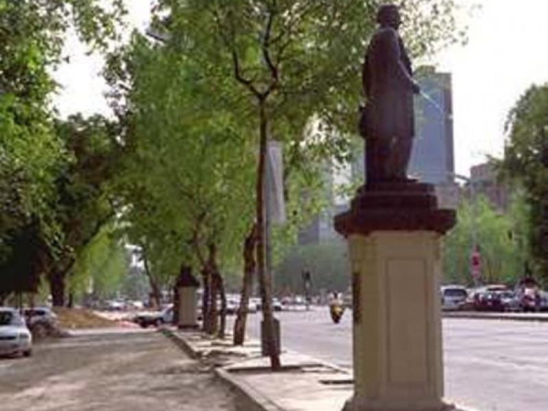 Detenido por robar estatua ubicada en Reforma