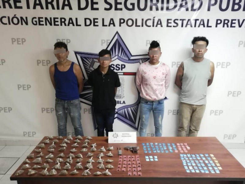 Detenidos cuatro presuntos narcovendedores de “El Pelón del Sur”