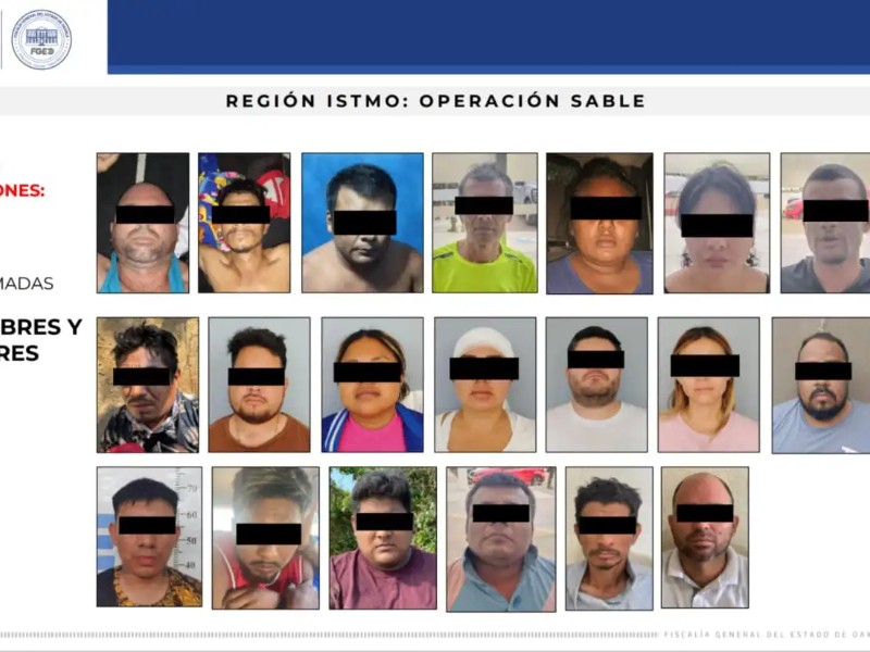 Detenidos en Juchitan integrantes de la célula delictiva  Cromo