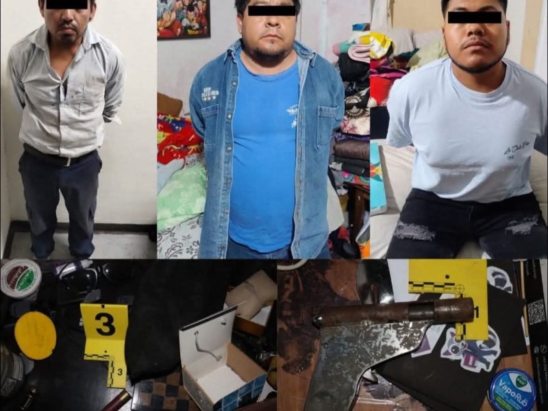 Detenidos tras cateao a varias propiedades en Tehuacán