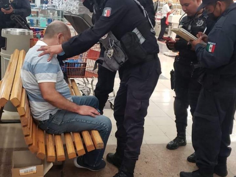 Detiene  a extorsionador en Soriana Cigarrera