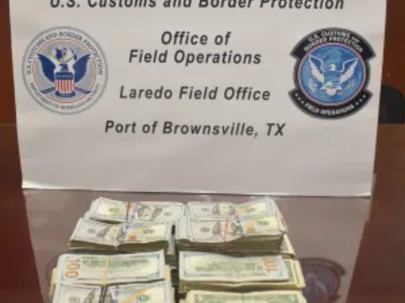 Detienen 71 mil dólares rumbo a México en garita de Texas