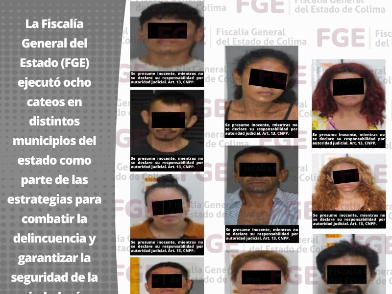 Detienen a 10 personas, decomisan droga y aseguran perros maltratados