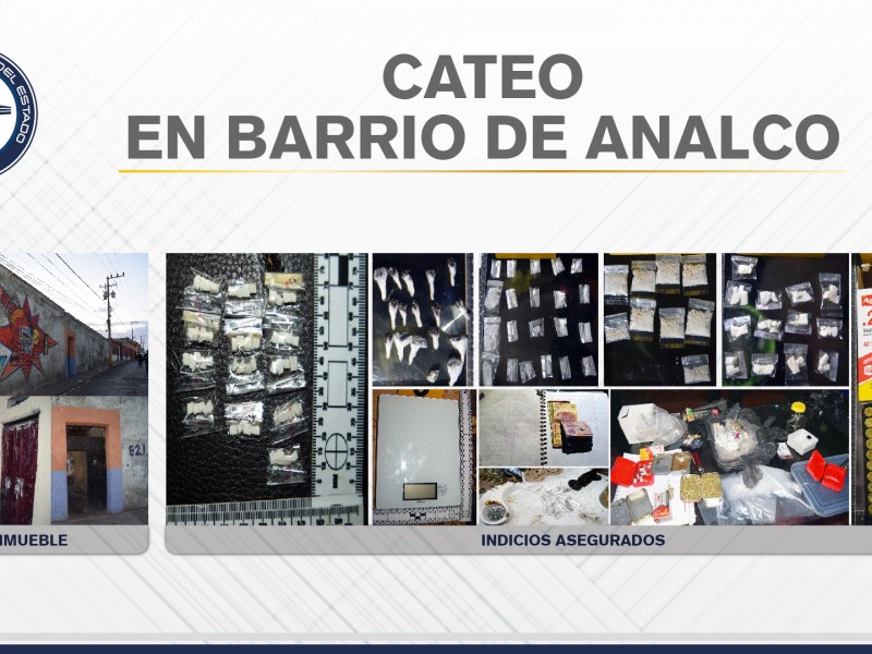 Detienen a 10 personas durante cateo en Analco