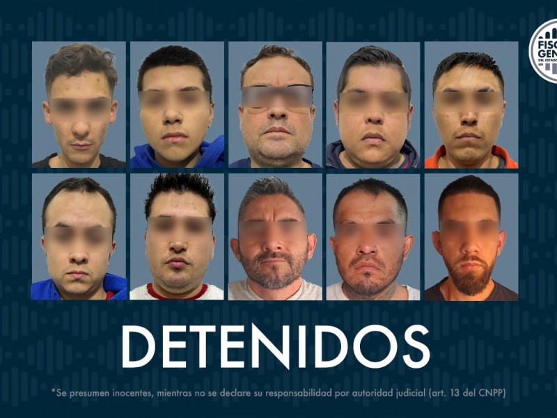 Detienen a 10 presuntos responsables por homicidio en anexo