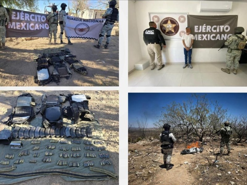 Detienen a 10 y aseguran arsenal y droga en Sonora