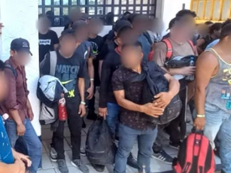 Detienen a 129 migrantes, entre ellos niños sin compañía