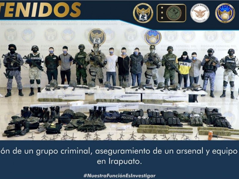 Detienen a 13 personas en operativo de Irapuato