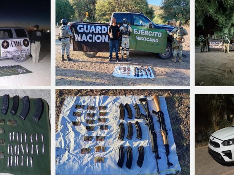 Detienen a 16 y decomisan arsenal y droga en Sonora