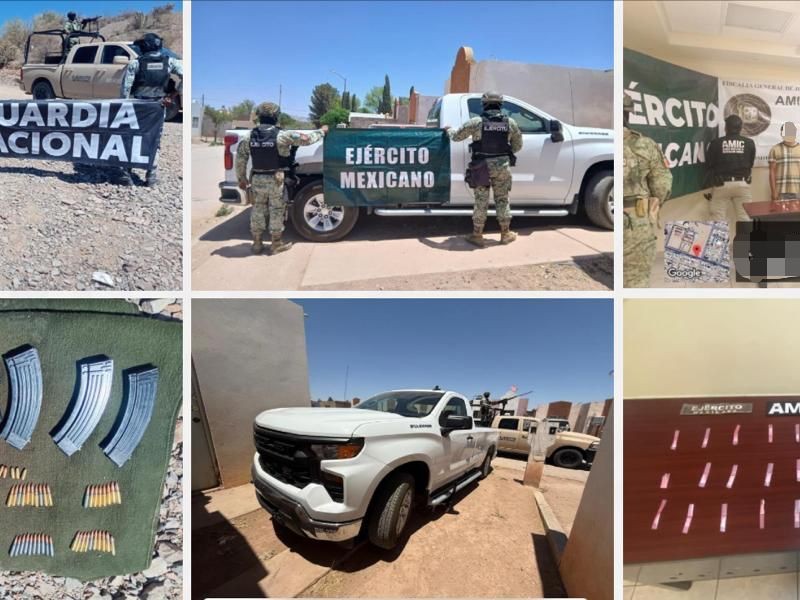 Detienen a 17 personas armadas con arsenal en 10 municipios