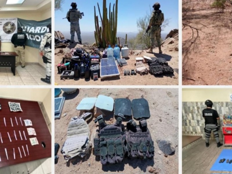 Detienen a 17  y aseguran armas, droga y vehículos