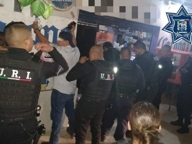 Detienen a 18 personas en el Marqués