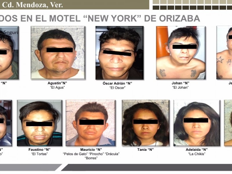 Detienen a 21 delincuentes en zona de Orizaba