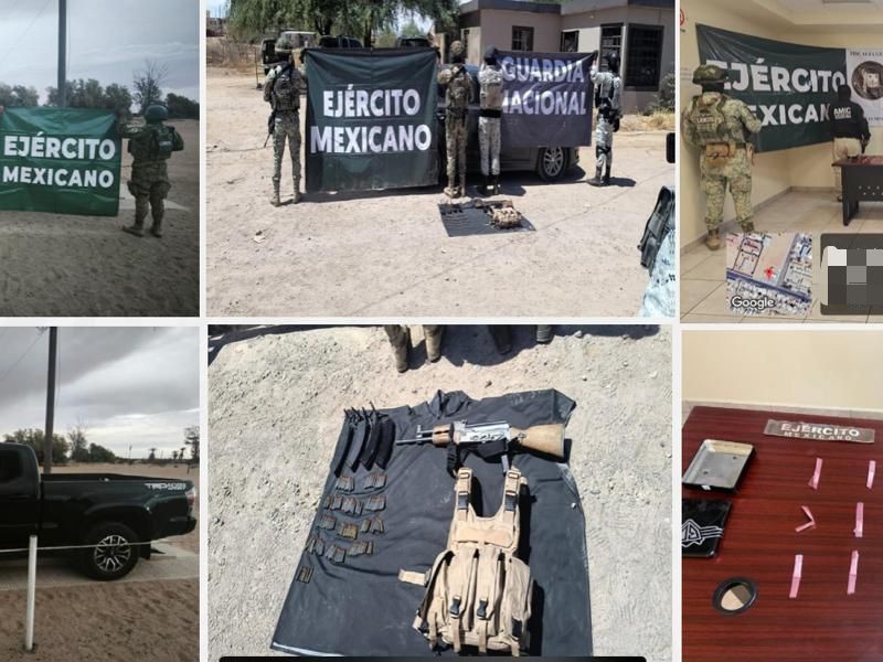 Detienen a 24 y aseguran armas y droga en Sonora