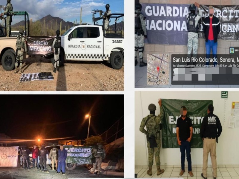 Detienen a 26 y aseguran arsenal y droga en Sonora