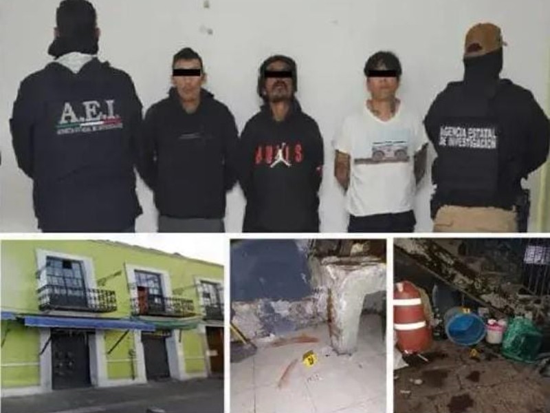 Detienen a 3 hombres vinculados al cuerpo entambado del Centro Histórico