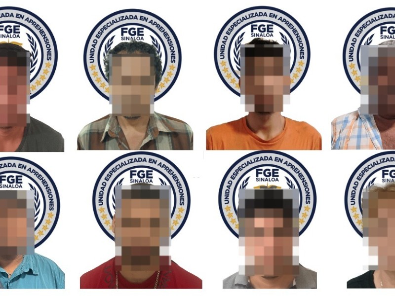 Detienen a 34 personas en una semana, en distintos municipios de Sinaloa