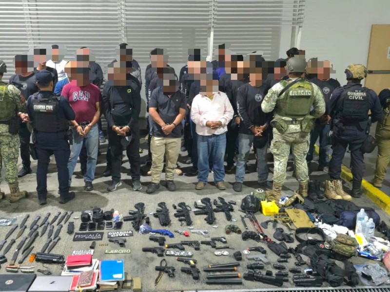 Detienen a 38 en campamento clandestino
