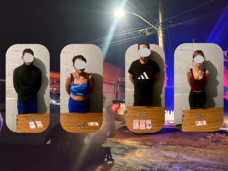 Detienen a 4 personas en lerdo por narcomenudeo
