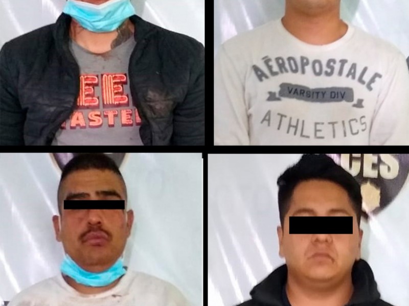 Detienen a 4 presuntos extorsionadores